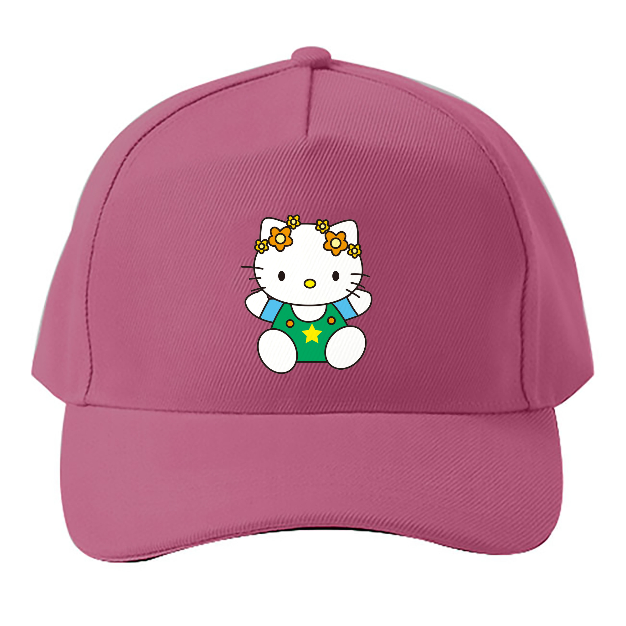 （画像用） Hello Kitty ハローキティ ベースボールキャップ 綿100％ 男女兼用 帽子 スポーツ